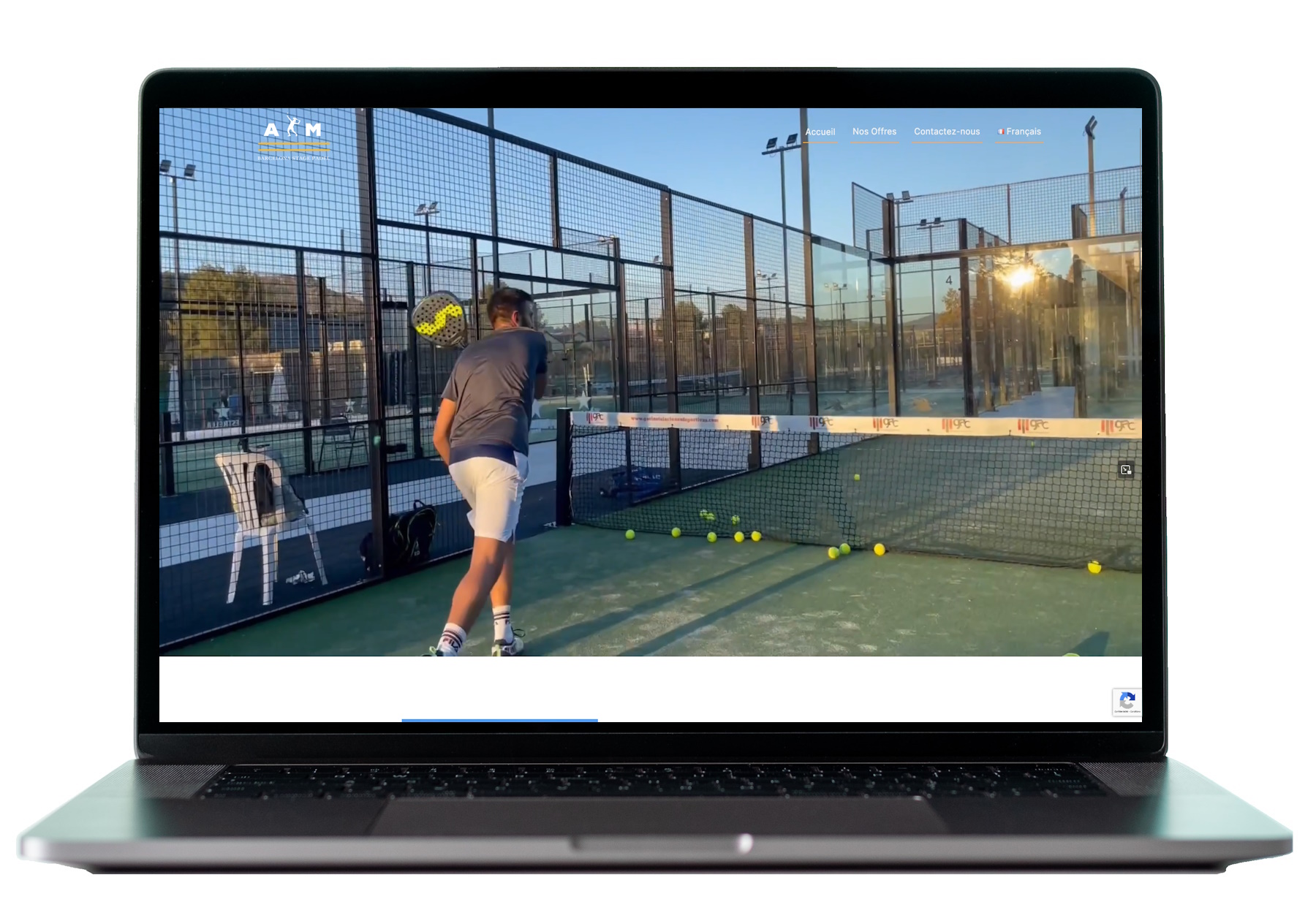 Site Internet Stage Padel Barcelone